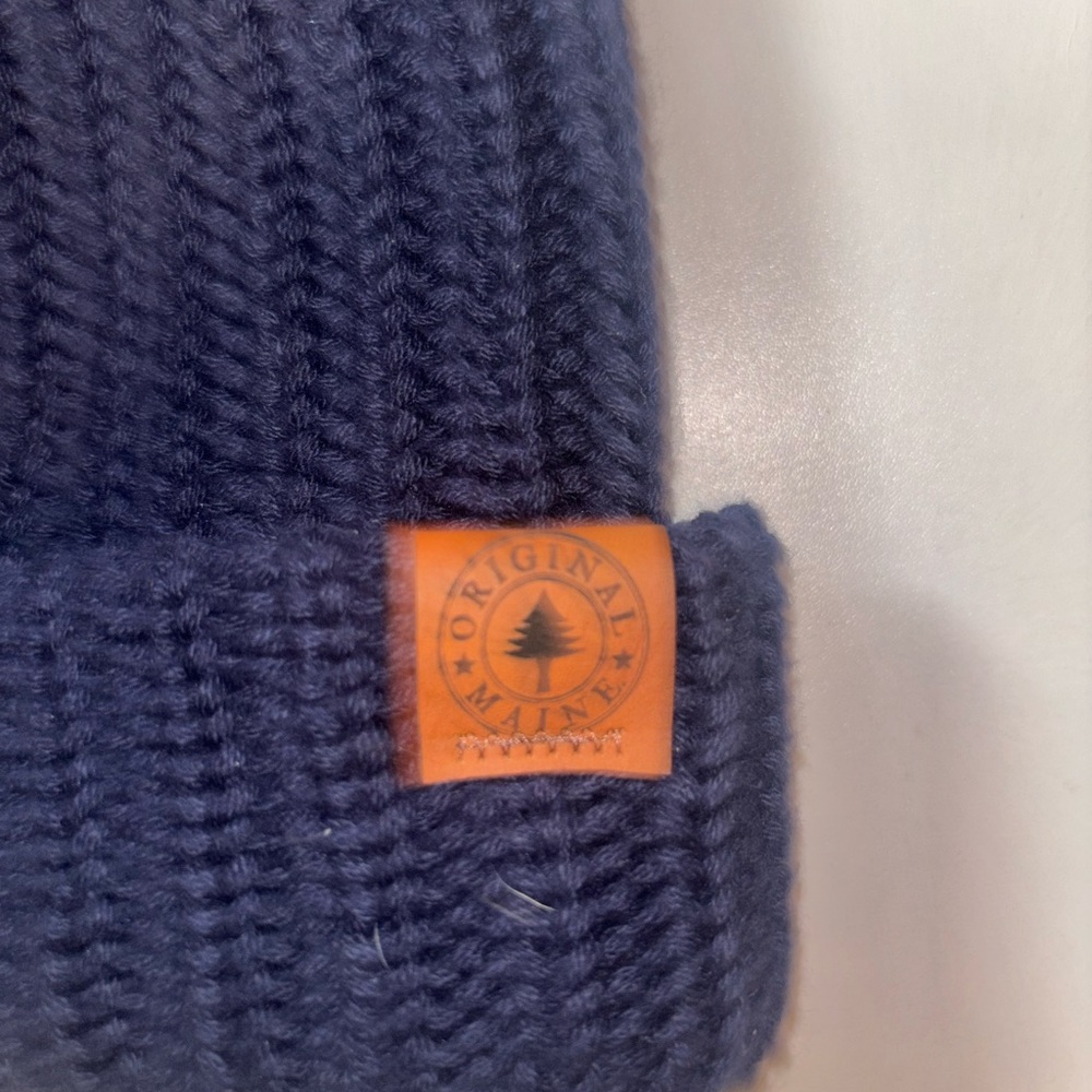 Original Maine State Flag Beanie - 1901 Vintage Patch - Navy Knit Hat - NWOT - Picture 5 of 5